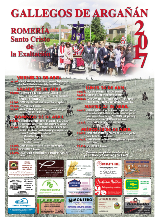 Romería en honor al Santo Cristo de la Exaltación 2017 Gallegos de Argañán